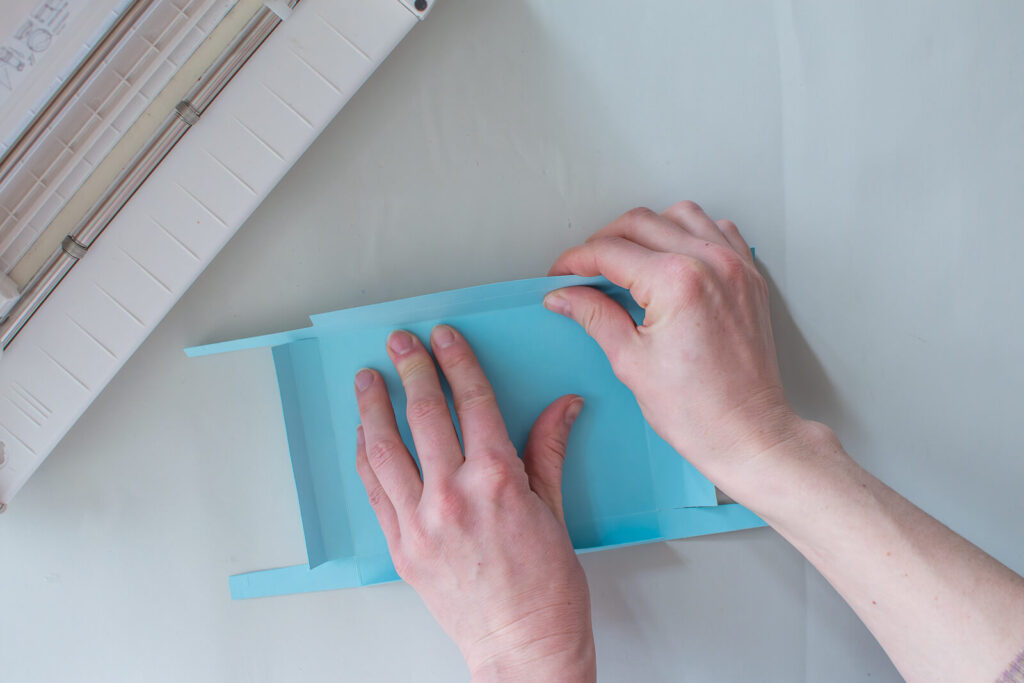 DIY Foto Geschenkbox selber machen Box falten