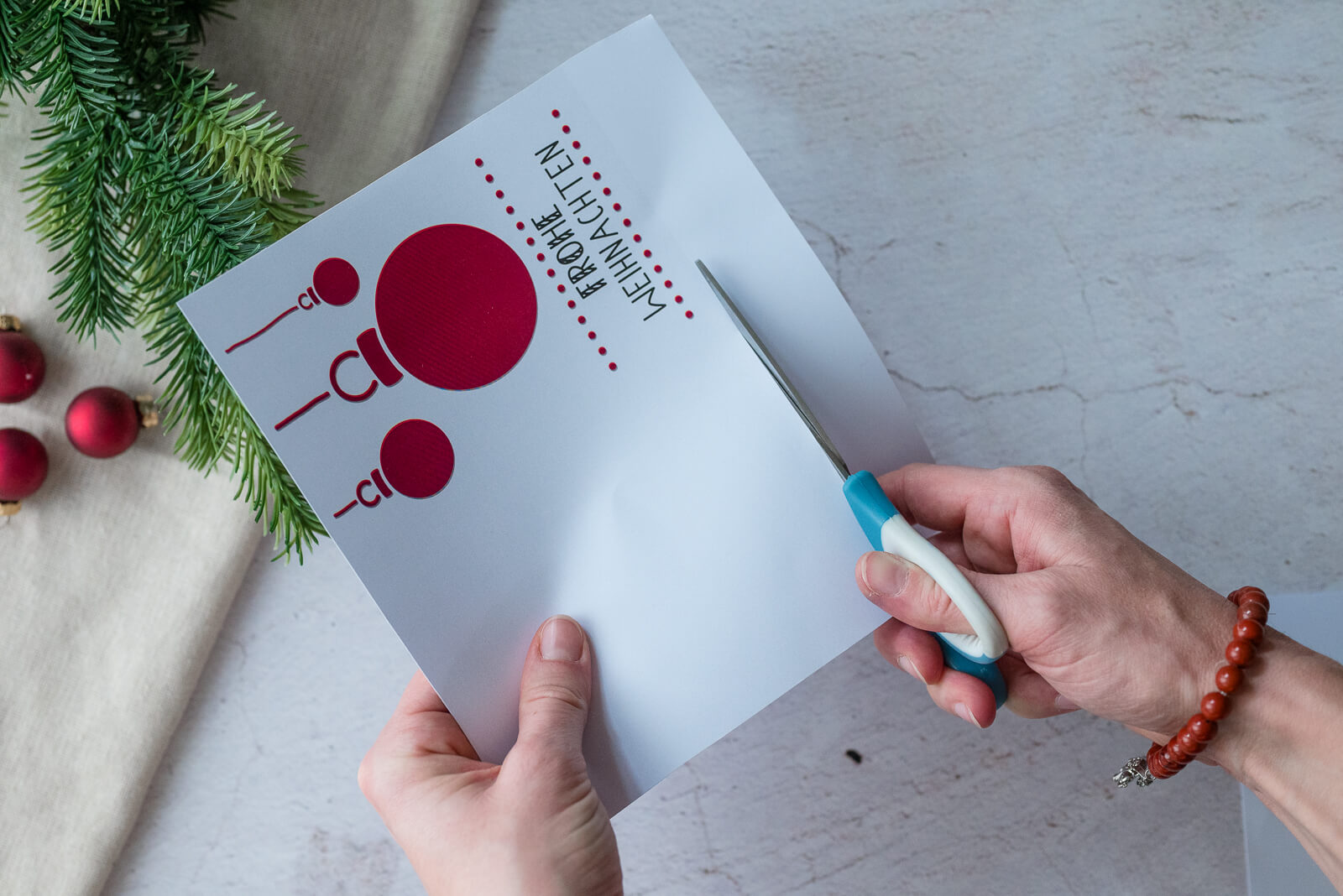  Foto Weihnachtskarte selbst gestalten – DIY & kostenlose Vorlage Bildidee 