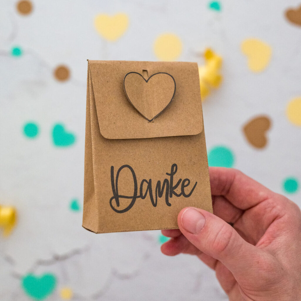 kleine Geschenktüte zum Danke sagen